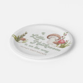 Assiettes En Carton Baby shower de champignon d'aquarelle moderne (Angle)