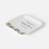 Assiettes En Carton Baby shower de champignons forestiers (Angulaire)