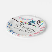 Assiettes En Carton Baby shower de Chouette lunaire (Angle)