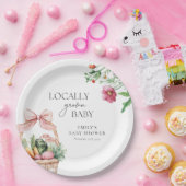 Assiettes En Carton Baby shower de filles du marché des fermiers culti (Fête)