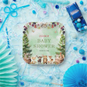 Assiettes En Carton Baby shower de fleurs de baies (Fête)