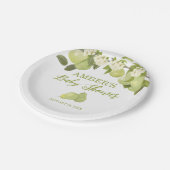 Assiettes En Carton Baby shower de fruits poires (Angle)