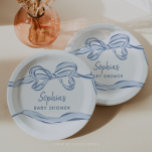 Assiettes En Carton Baby shower de garçon à mâchoire bleue dessinée à<br><div class="desc">Les articles de baby shower à l'arc bleu de Creative Union Designs apportent une touche irrésistible de charme et de fantaisie à votre célébration. Chaque pièce, que ce soit les invitations, les signes de bienvenue, les jeux ou les cartes de remerciements, présente un arc bleu dessiné à la main qui...</div>