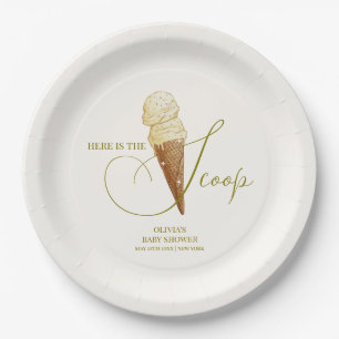 Assiettes En Carton Baby shower de glace écossais moderne