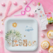 Assiettes En Carton Baby shower de la faune forestière (Fête)