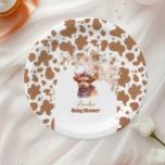 Assiettes En Carton Baby shower de la vache Highland Holy Cow<br><div class="desc">Servez vos gâteries de baby shower avec charme grâce à nos Plaques de papier Baby shower de la vache Highland Green Holy Cow! Ces délicieuses assiettes présentent un design adorable qui ajoute une touche d'élégance rustique à votre célébration. Caractéristiques principales : Adorable Highland Cow Design : Présentant une vache moelleuse...</div>