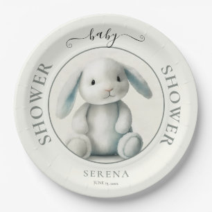 Assiettes En Carton Baby shower de lapin farci de boue