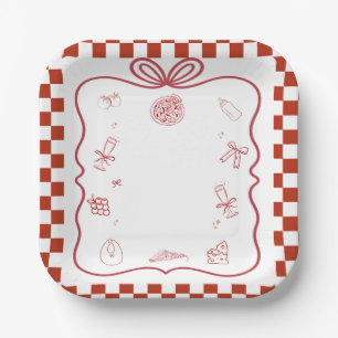 Assiettes En Carton Baby shower de livraison spéciale Pizza