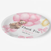 Assiettes En Carton Baby shower de l'ours (Angle)