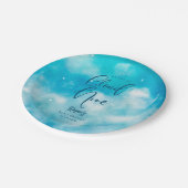 Assiettes En Carton Baby shower de neuf garçons Cloud (Angle)