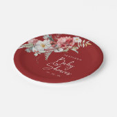 Assiettes En Carton Baby shower de Noël (Angle)