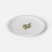 Assiettes En Carton Baby shower de Noël d'hiver (Angle)