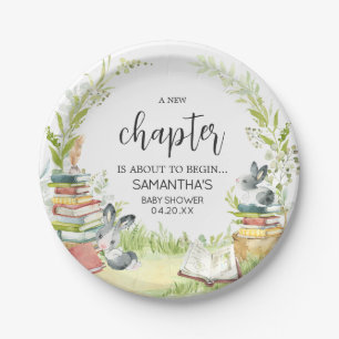 Assiettes En Carton Baby shower de nouveau chapitre Storybook