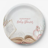Assiettes En Carton Baby shower de nouveau chapitre Storybook (Devant)
