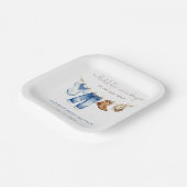 Assiettes En Carton Baby shower de petit garçon (Angulaire)