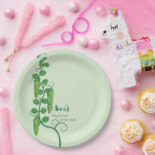 Assiettes En Carton Baby shower de pois doux (Fête)
