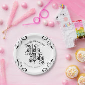 Assiettes En Carton Baby shower de style gothique (Fête)