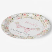 Assiettes En Carton Baby shower de vêtements pour bébés filles (Angle)