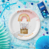 Assiettes En Carton Baby shower d'éléphant bébé, Plaques en papier (Fête)