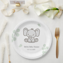 Baby shower d'éléphants neutres selon le sexe