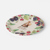 Assiettes En Carton Baby shower des animaux forestiers (Angle)