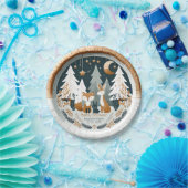 Assiettes En Carton Baby shower des bois (Fête)