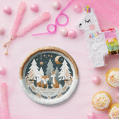 Assiettes En Carton Baby shower des bois (Fête)