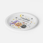 Assiettes En Carton Baby shower d'Halloween (Angle)