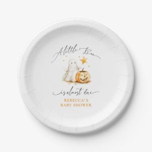 Assiettes En Carton Baby shower d'Halloween du Citrouille fantôme mign