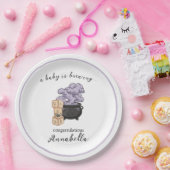 Assiettes En Carton Baby shower d'Halloween Witch Cauldron (Fête)