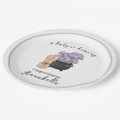 Assiettes En Carton Baby shower d'Halloween Witch Cauldron (Angle)