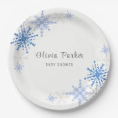 Assiettes En Carton Baby shower d'hiver de Flèches d'aquarelle simple (Devant)