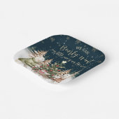 Assiettes En Carton Baby shower d'hiver Ours polaire Snowflake (Angulaire)