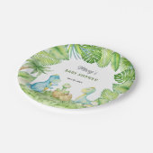 Assiettes En Carton Baby shower Dinosaur (Angle)