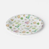 Assiettes En Carton Baby shower Dinosaur (Angle)