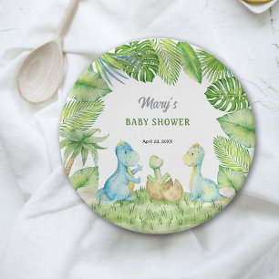 Assiettes En Carton Baby shower Dinosaur