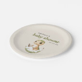 Assiettes En Carton Baby shower Dinosaure à couver mignon (Angle)