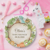Assiettes En Carton Baby shower Dinosaure sympa mignon Anniversaire (Fête)
