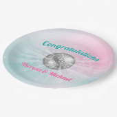 Assiettes En Carton Baby shower Disco Ball Super (Angle)