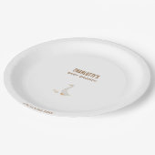 Assiettes En Carton Baby shower d'oie (Angle)