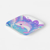 Assiettes En Carton Baby shower Dolphin Majestic (Angulaire)