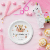 Assiettes En Carton Baby shower d'ours en peluche automnale (Fête)