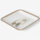 Assiettes En Carton Baby shower d'ours en peluche d'attente neutre (Angulaire)