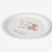 Assiettes En Carton Baby shower d'ours en peluche simple (Angle)