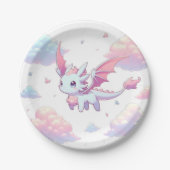 Assiettes En Carton Baby shower Dragon mou (Devant)