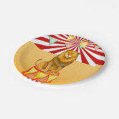Assiettes En Carton Baby shower du Carnaval de cirque Lion (Angle)