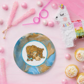Assiettes En Carton Baby shower du garçon Cowboy Teddy Bear (Fête)