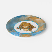 Assiettes En Carton Baby shower du garçon Cowboy Teddy Bear (Angle)