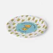 Assiettes En Carton Baby shower du mignon Teddy Bear Boy (Angle)