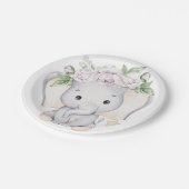 Assiettes En Carton Baby shower éléphant bébé (Angle)